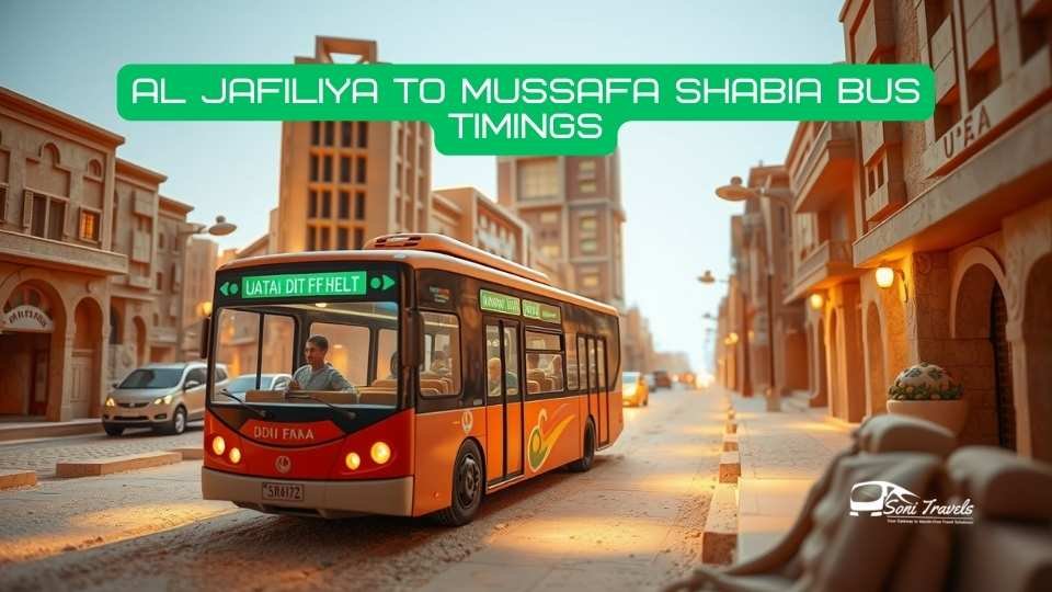 Al Jafiliya to Mussafa Shabia Bus Timings