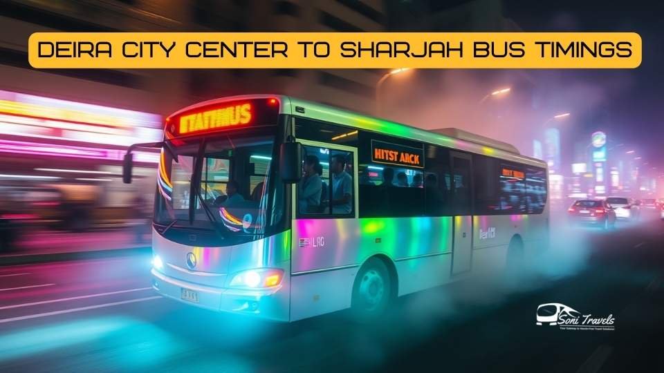 Deira City Center to Sharjah bus Timings