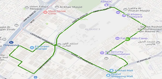 F16 bus Map & Stops