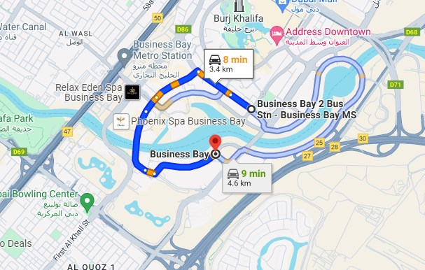 F14 Bus Map & Stops