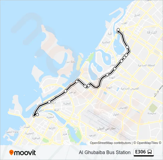 Sharjah To Al Ghubaiba Bus Route Map